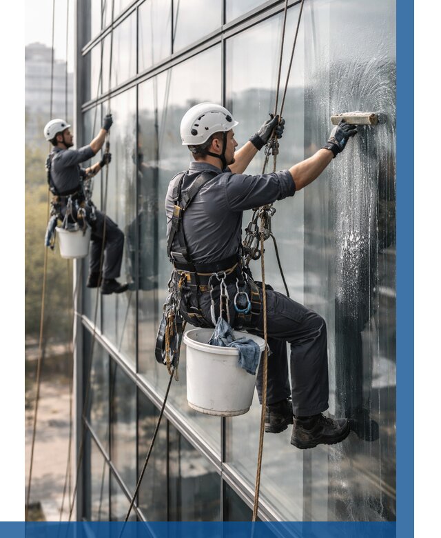 Мойка сплошного остекления в Лобне, заказать от 310 р.| ВЫСОТНИК-Лбн