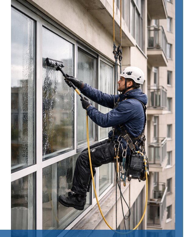 Мойка балконного остекления в Лобне от 3614 р. | ВЫСОТНИК-Лбн