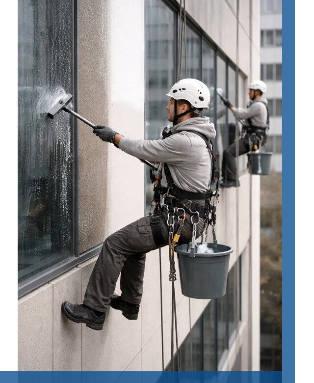 Мойка фасадов зданий в Лобне под ключ от 361 р. | ВЫСОТНИК-Лбн