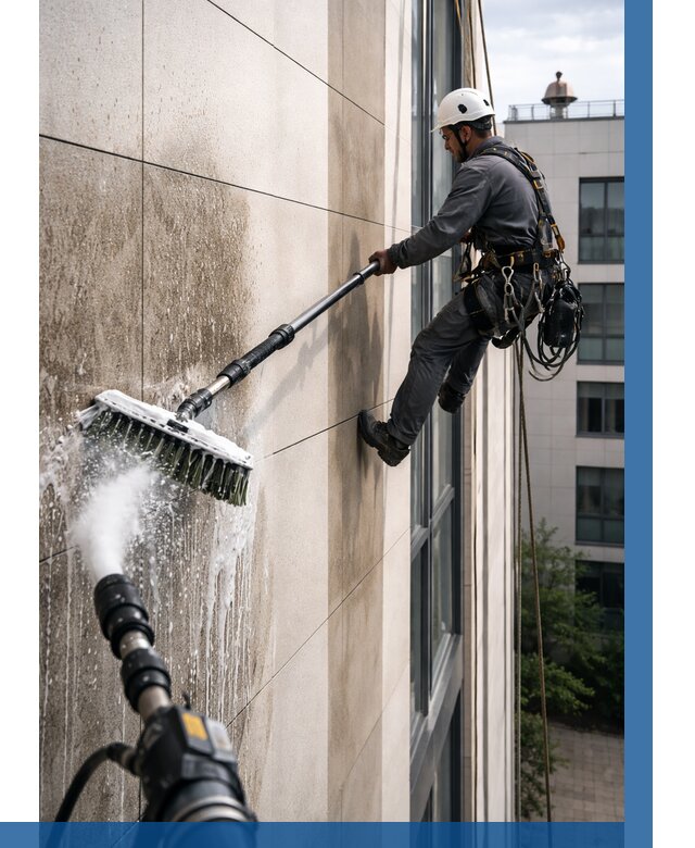 Мойка фасада из керамогранита в Лобне от 310 р. | ВЫСОТНИК-Лбн