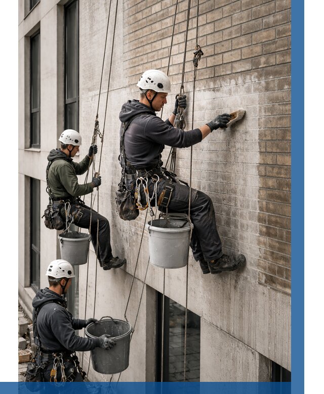 Удаление высолов с фасада в Лобне от 258 р. | ВЫСОТНИК-Лбн