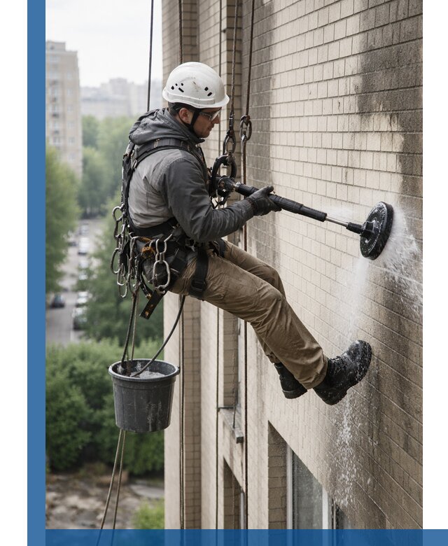 Очистка фасада от копоти в Лобне профессионально и безопасно