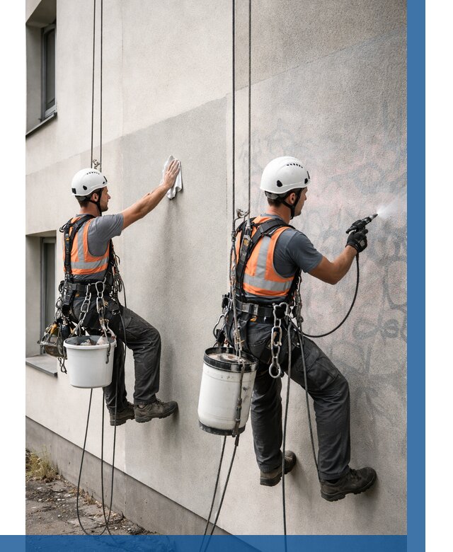 Антиграффити покрытие фасада в Лобне от 620 р. | ВЫСОТНИК-Лбн