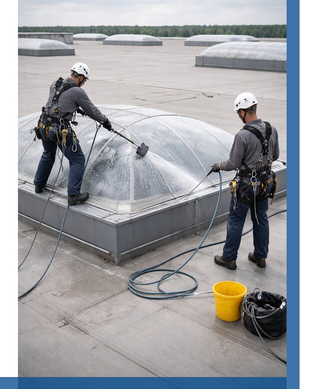 Мойка зенитных фонарей в Лобне, заказать от 4647 р. | ВЫСОТНИК-Лбн