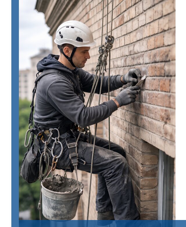 Качественный ремонт кирпичной кладки фасада в Лобне с гарантией