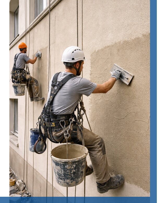 Декоративная штукатурка фасада в Лобне от 1239 р. | ВЫСОТНИК-Лбн