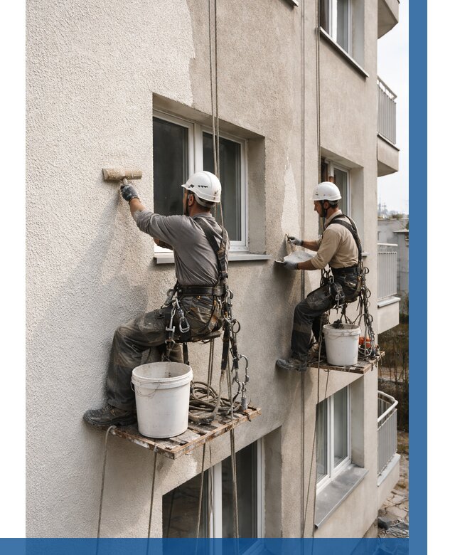 Нанесение короеда на фасад в Лобне от 465 р. | ВЫСОТНИК-Лбн