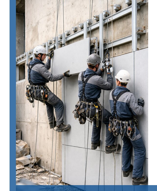 Монтаж вентилируемого фасада в Лобне под ключ с гарантией качества