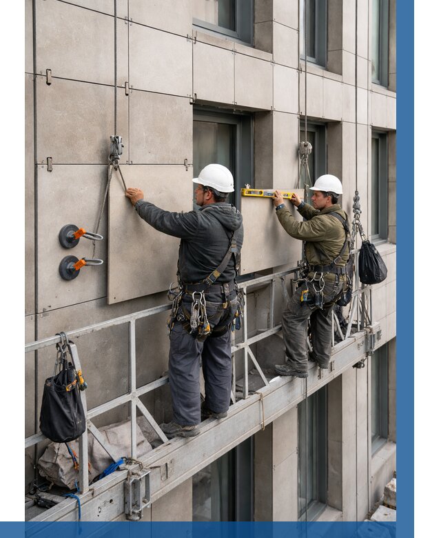 Монтаж керамогранита на фасад в Лобне от 2582 р. | ВЫСОТНИК-Лбн