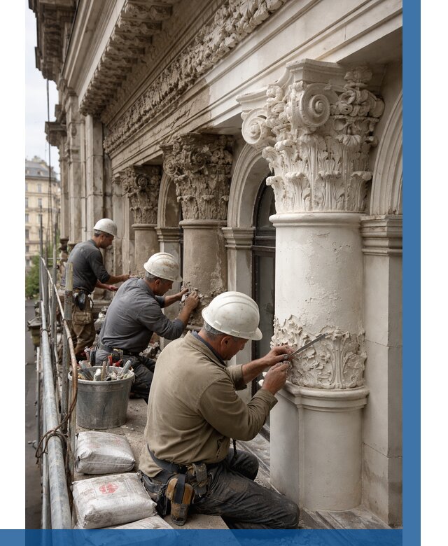 Реставрация фасадной лепнины в Лобне от 2582 р. | ВЫСОТНИК-Лбн