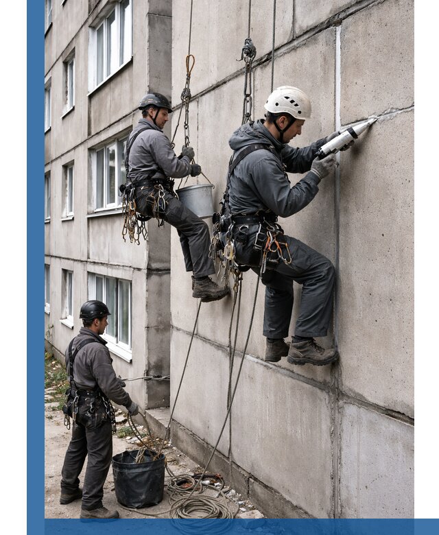Герметизация межпанельных швов в Лобне с гарантией герметичности
