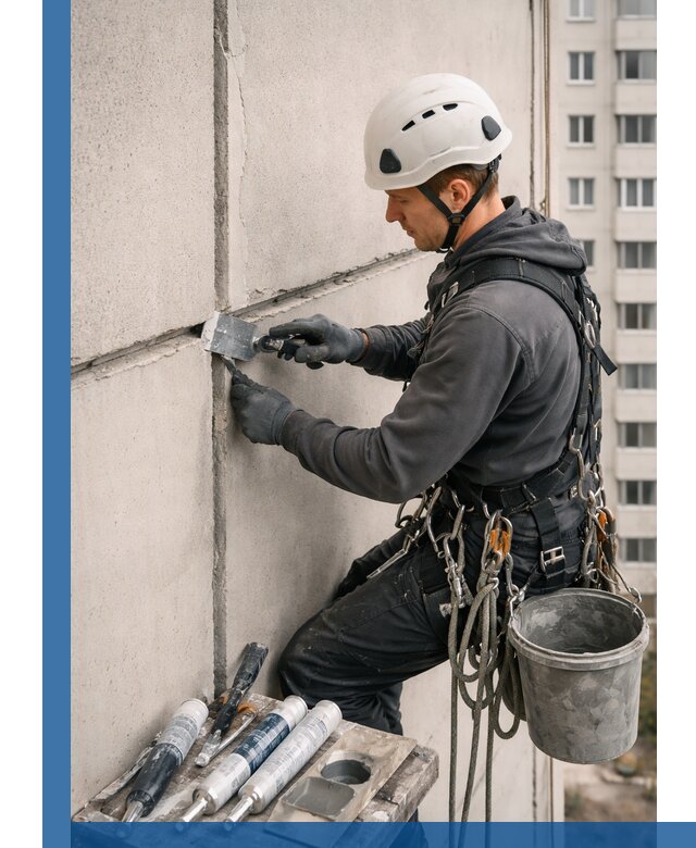 Ремонт межпанельных швов в Лобне герметизация и восстановление