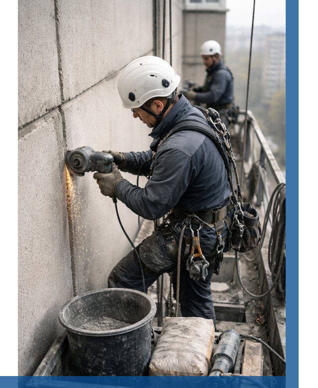 Штробление межпанельных швов в Лобне от 1239 р. | ВЫСОТНИК-Лбн