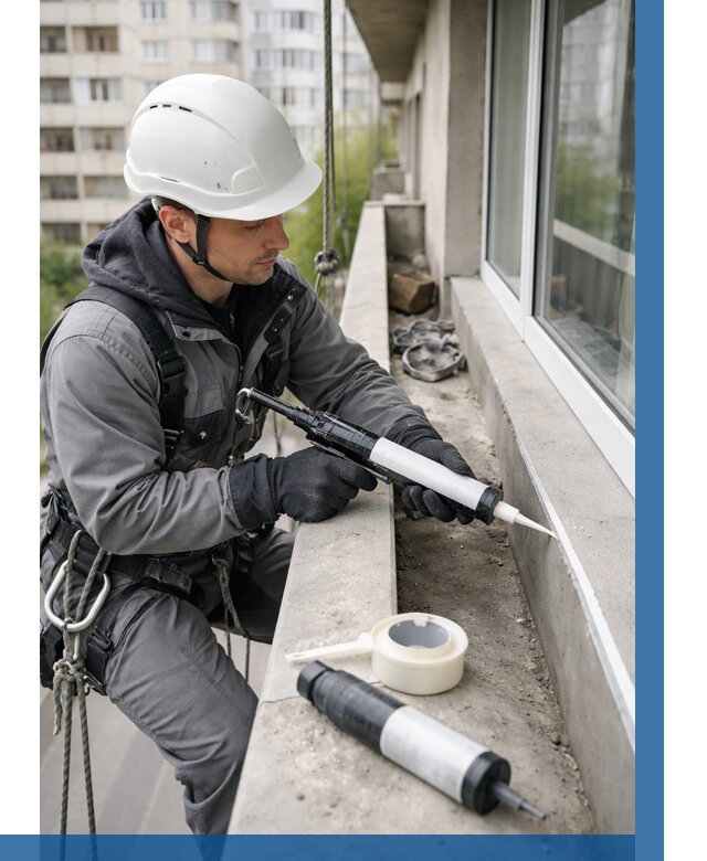 Герметизация швов лоджии в Лобне от 4647 р. | ВЫСОТНИК-Лбн