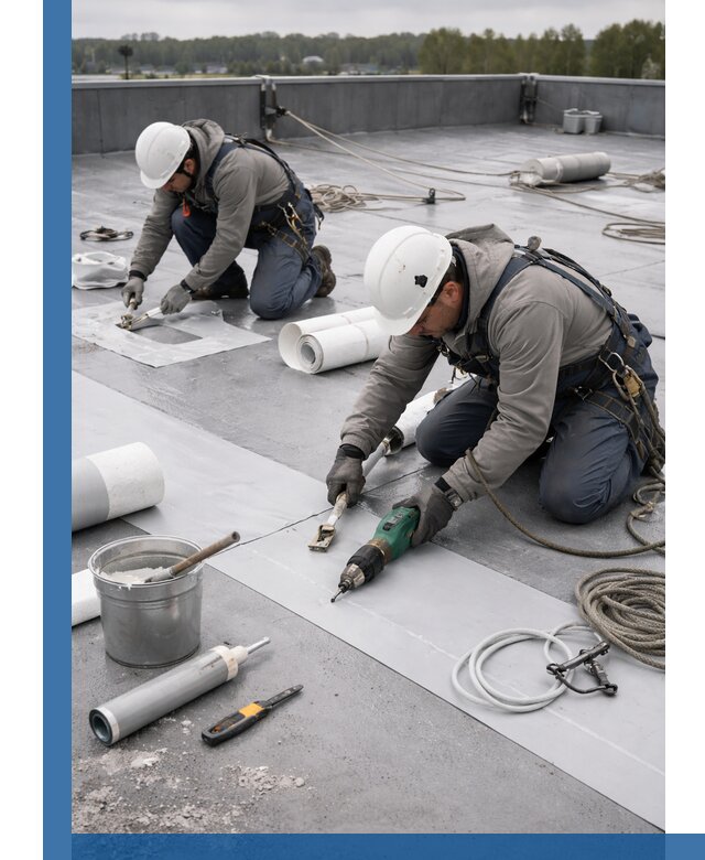 Ремонт мембранной кровли в Лобне качественно и с гарантией