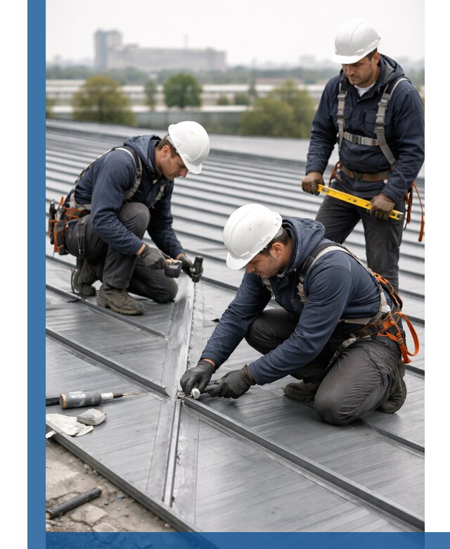 Ремонт фальцевой кровли в Лобне срочно и качественно