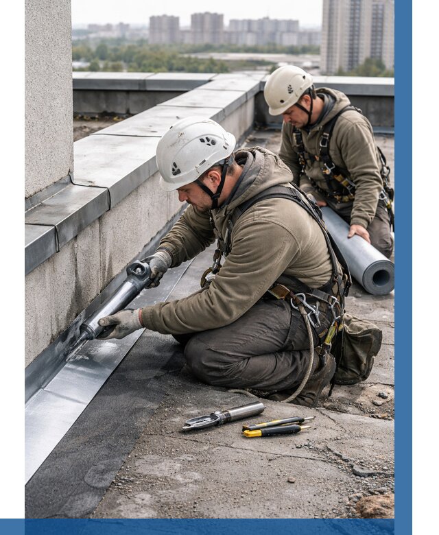 Ремонт кровельных примыканий в Лобне от 1239 р. | ВЫСОТНИК-Лбн