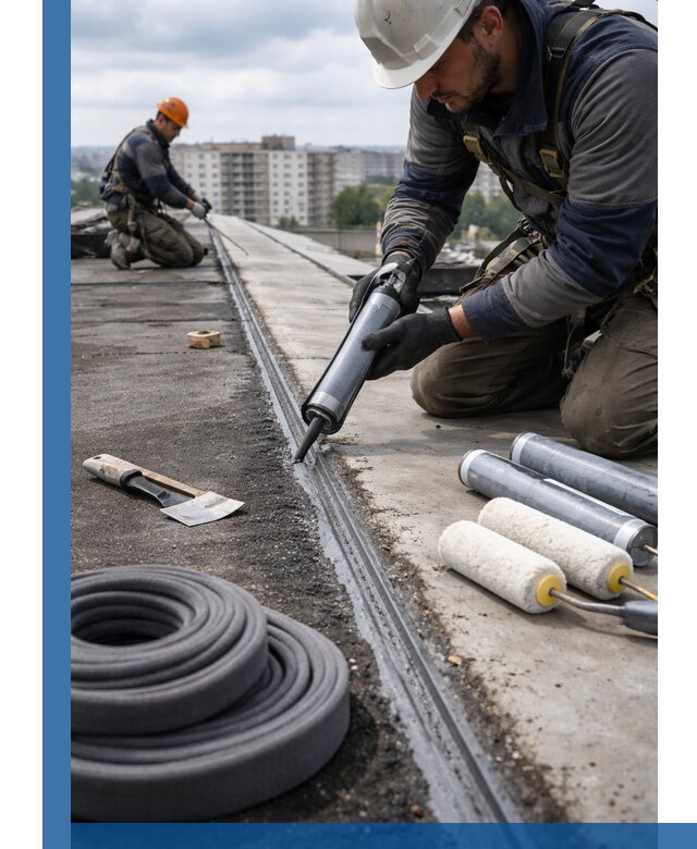 Герметизация швов кровли в Лобне с гарантией герметичности
