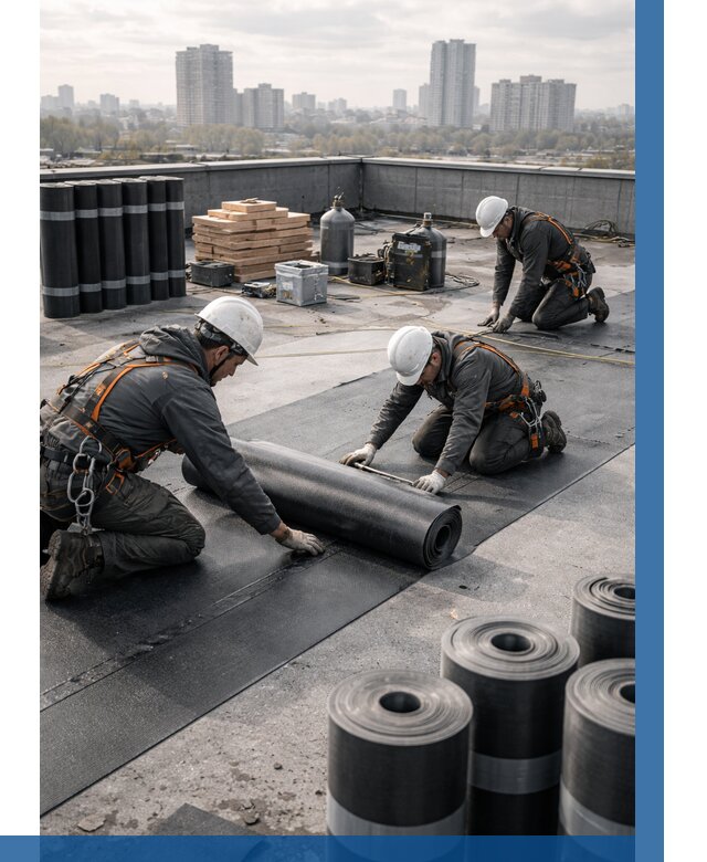 Монтаж мягкой кровли под ключ в Лобне от 465 р. | ВЫСОТНИК-Лбн