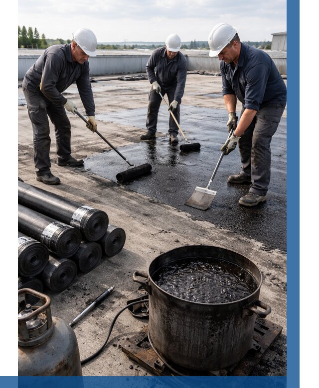 Гидроизоляция кровли мастикой в Лобне от 620 р. | ВЫСОТНИК-Лбн