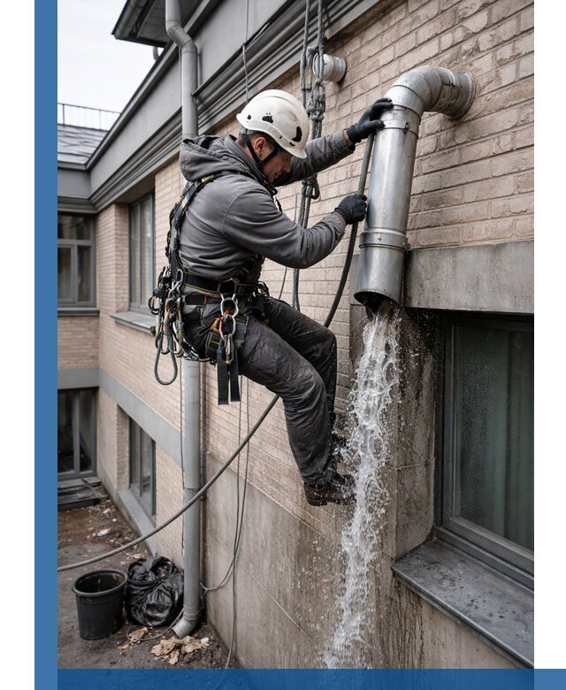 Профессиональная прочистка водосточных труб в Лобне с гарантией