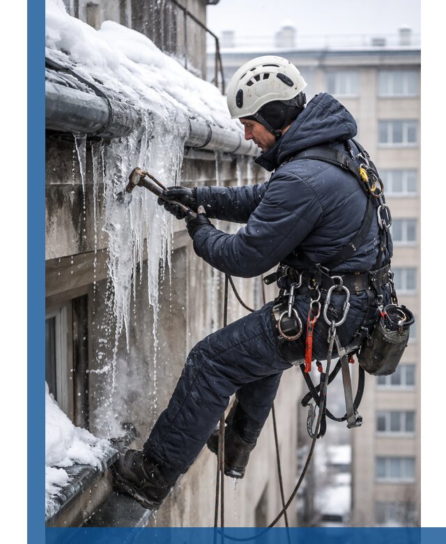 Удаление наледи и чистка водостоков в Лобне оперативно и безопасно