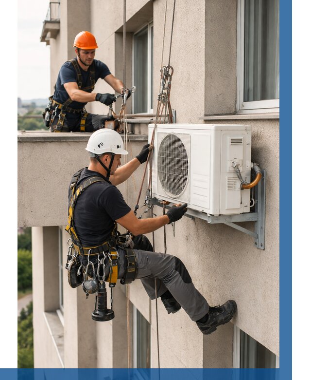 Монтаж внешнего блока кондиционера в Лобне от 6712 р. | ВЫСОТНИК-Лбн