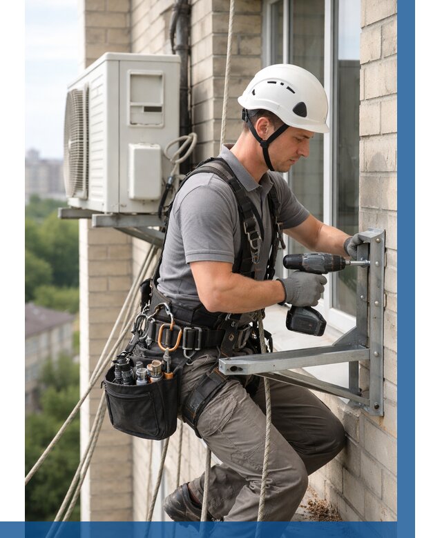 Установка кронштейнов кондиционера в Лобне от 3614 р. | ВЫСОТНИК-Лбн