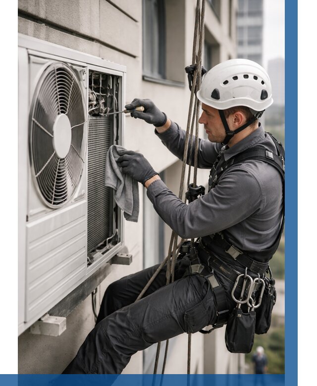 Обслуживание внешнего блока кондиционера в Лобне от 2788 р.ВЫСОТНИК-Лбн