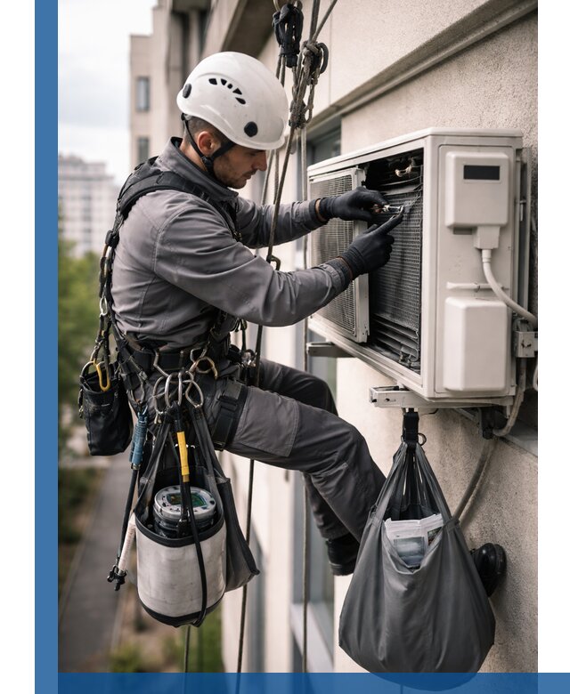 Обслуживание внешнего блока кондиционера в Лобне профессионально