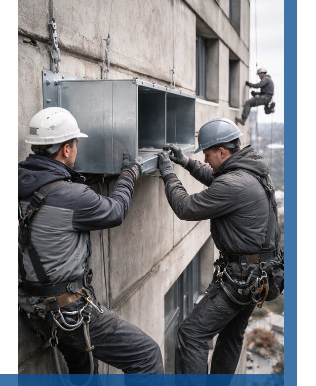 Монтаж вентиляционных коробов в Лобне от 3098 р. | ВЫСОТНИК-Лбн