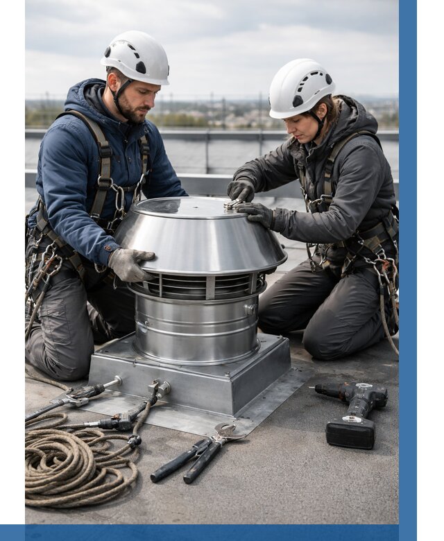 Установка дефлекторов на кровле в Лобне от 4647 р. | ВЫСОТНИК-Лбн