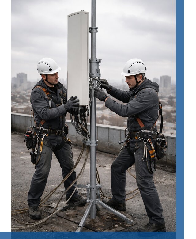 Монтаж антенн связи на крыше в Лобне от 8777 р. | ВЫСОТНИК-Лбн