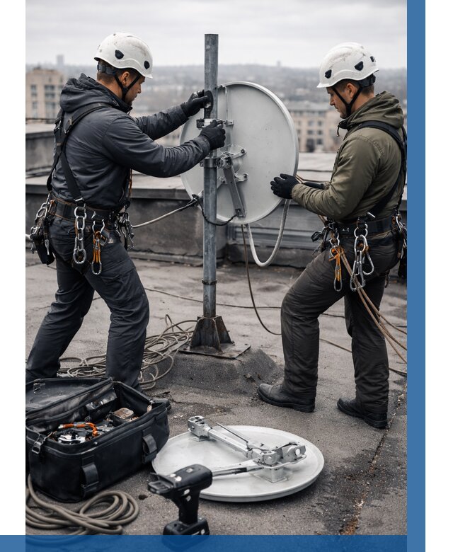 Демонтаж антенн на крыше в Лобне от 4647 р. | ВЫСОТНИК-Лбн