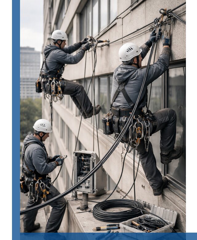 Прокладка оптоволоконного кабеля в Лобне под ключ с тестированием