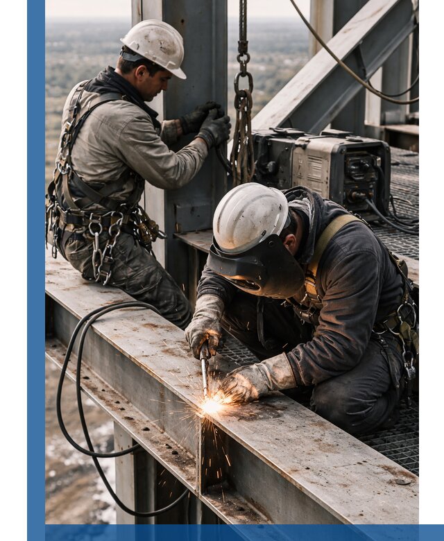 Высотные сварочные работы в Лобне для промышленных объектов