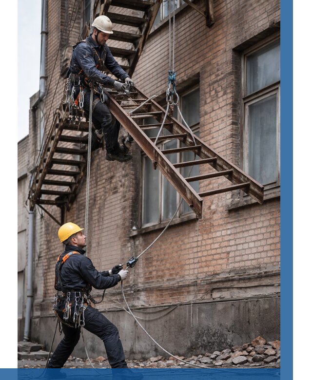 Демонтаж пожарной лестницы в Лобне от 12391 р. | ВЫСОТНИК-Лбн