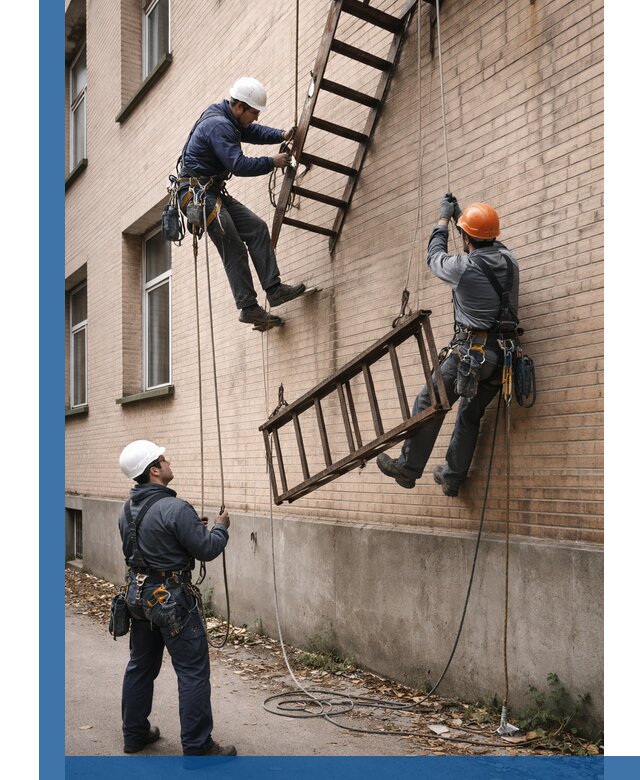 Демонтаж пожарной лестницы в Лобне быстро и безопасно