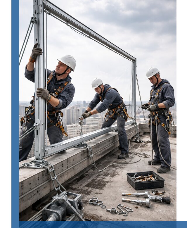 Монтаж крышных рекламных конструкций под ключ в Лобне