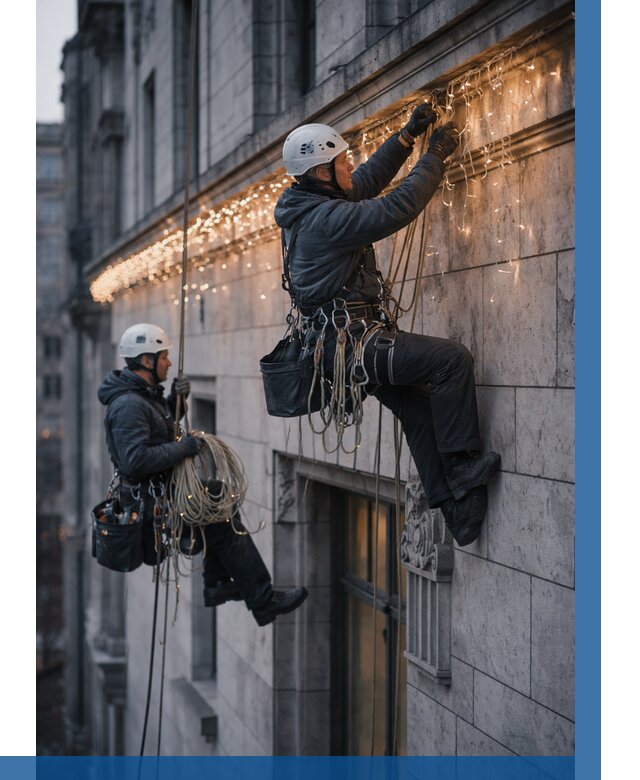 Монтаж новогодней иллюминации в Лобне от 8777 р. | ВЫСОТНИК-Лбн