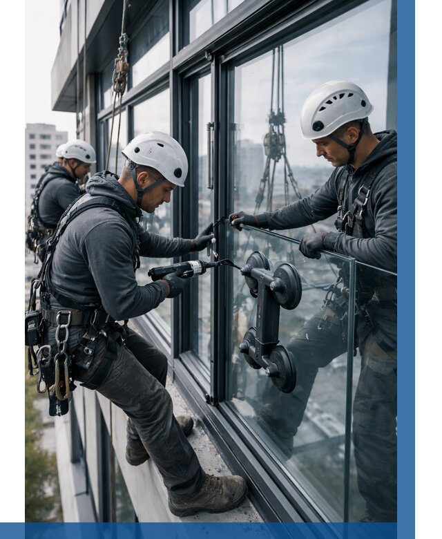 Витражное остекление зданий в Лобне от 3614 р. | ВЫСОТНИК-Лбн