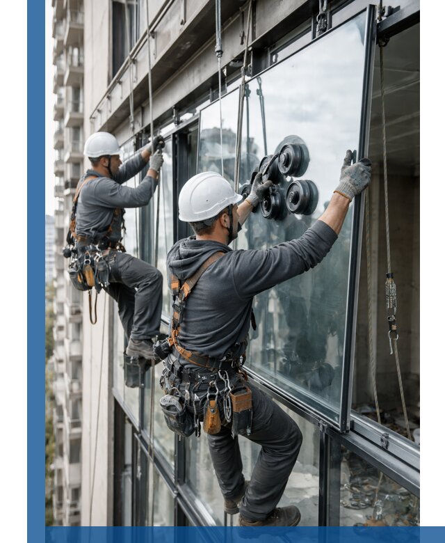 Витражное остекление фасадов и лоджий в Лобне под ключ