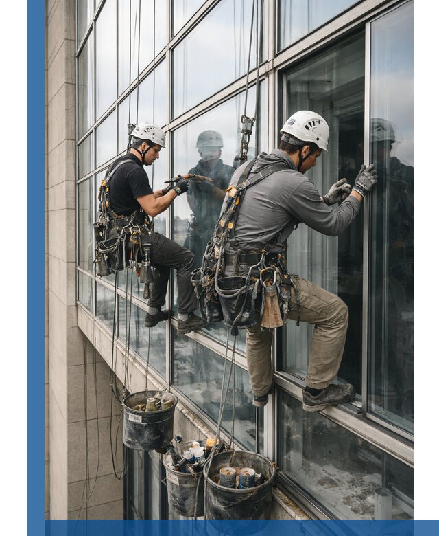 Ремонт витражных конструкций и фасадного остекления в Лобне