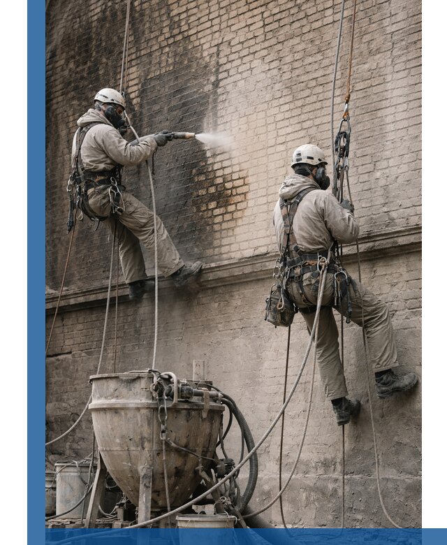 Пескоструйная очистка фасадов в Лобне профессионально