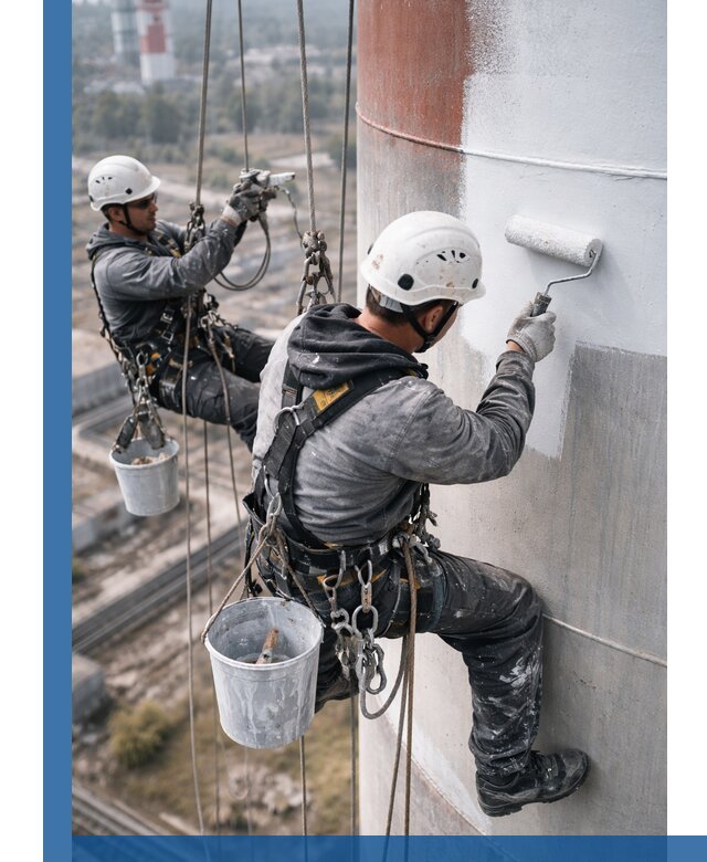 Покраска дымовых труб в Лобне: антикоррозийная защита и восстановление