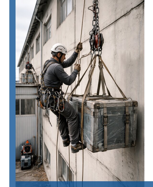 Подъем грузов на высоту в Лобне для промышленных объектов