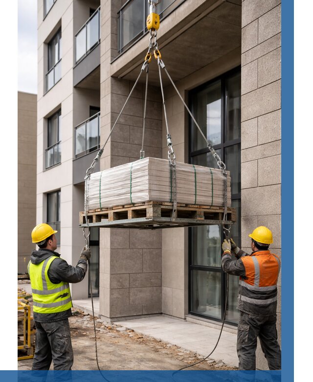 Подъем керамогранита на этаж в Лобне от 3614 р. | ВЫСОТНИК-Лбн