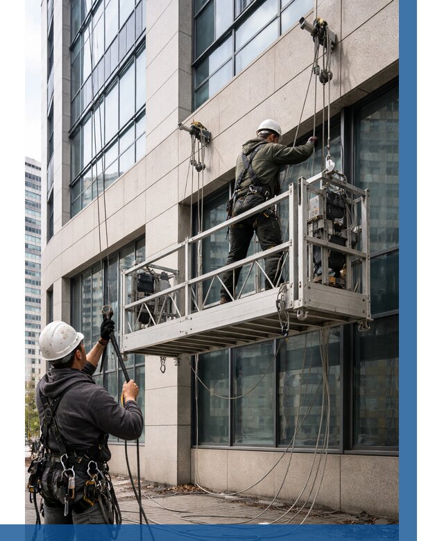 Монтаж и подъем фасадной люльки в Лобне от 12391 р. | ВЫСОТНИК-Лбн