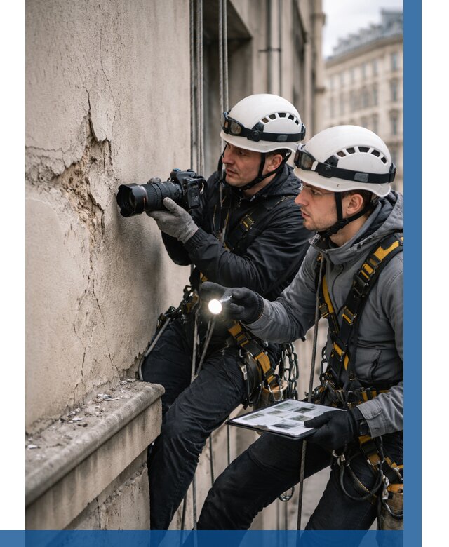 Фотофиксация дефектов фасада в Лобне от 4647 р. | ВЫСОТНИК-Лбн