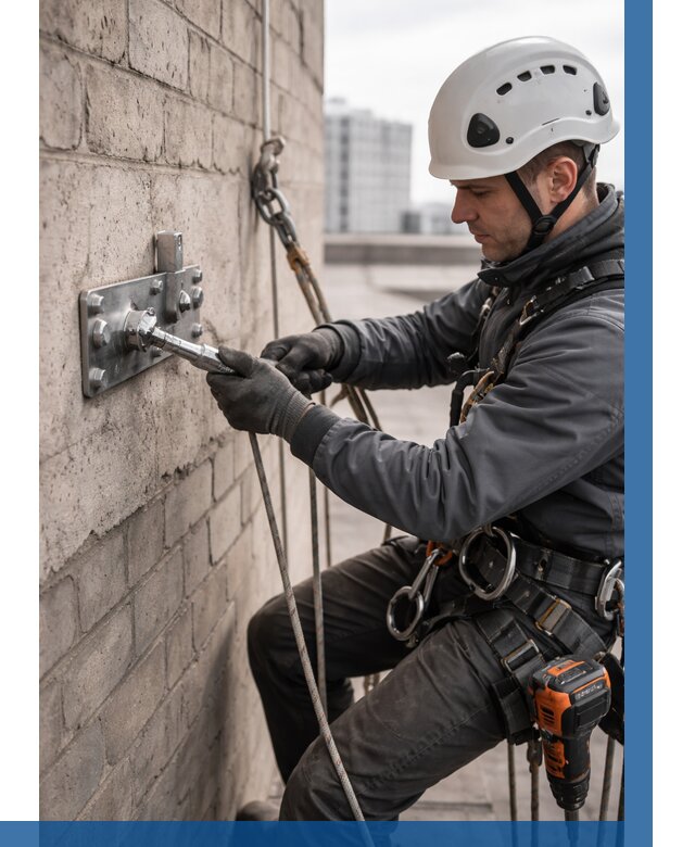 Установка анкерных точек в Лобне от 3614 р. | ВЫСОТНИК-Лбн